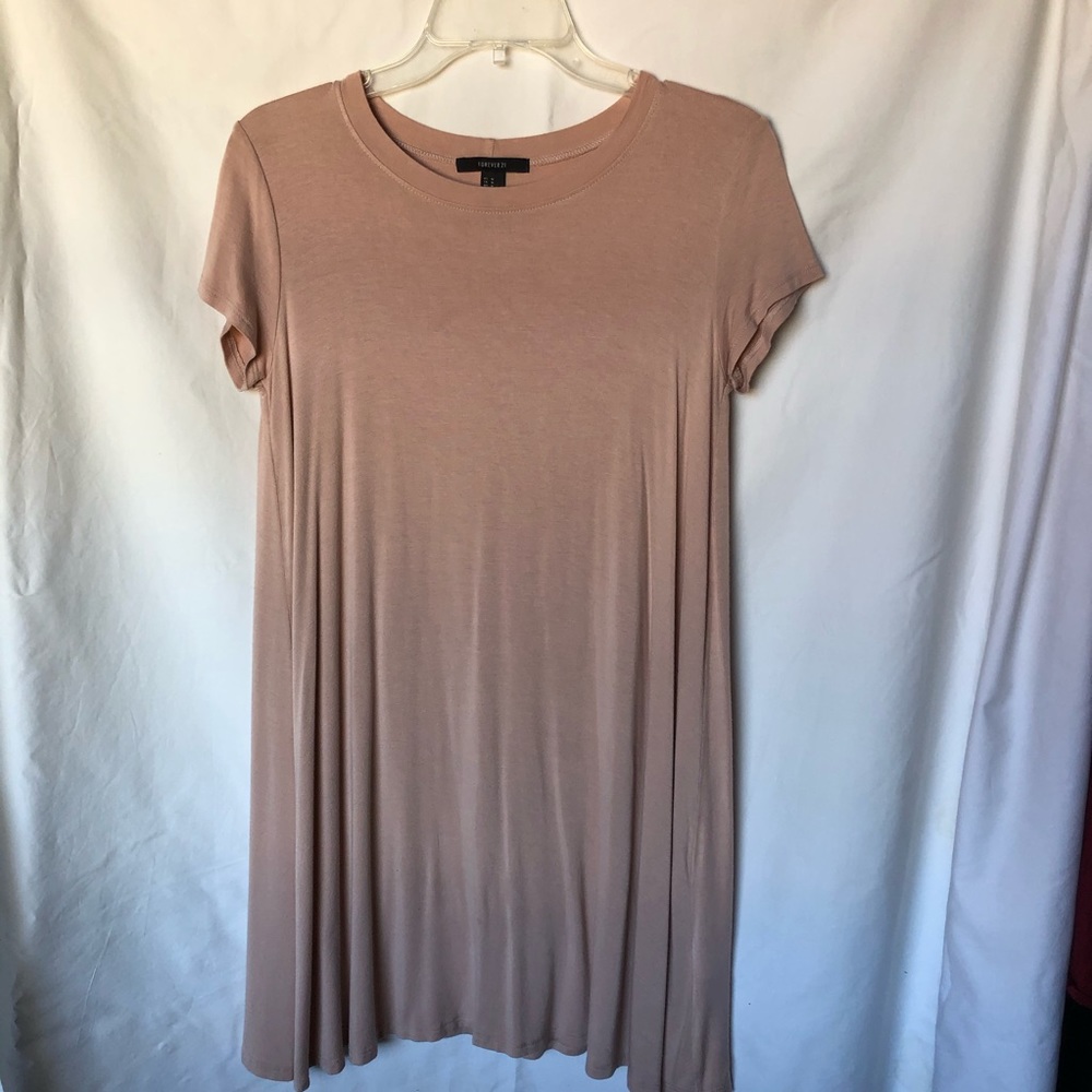 pink tee shirt dress